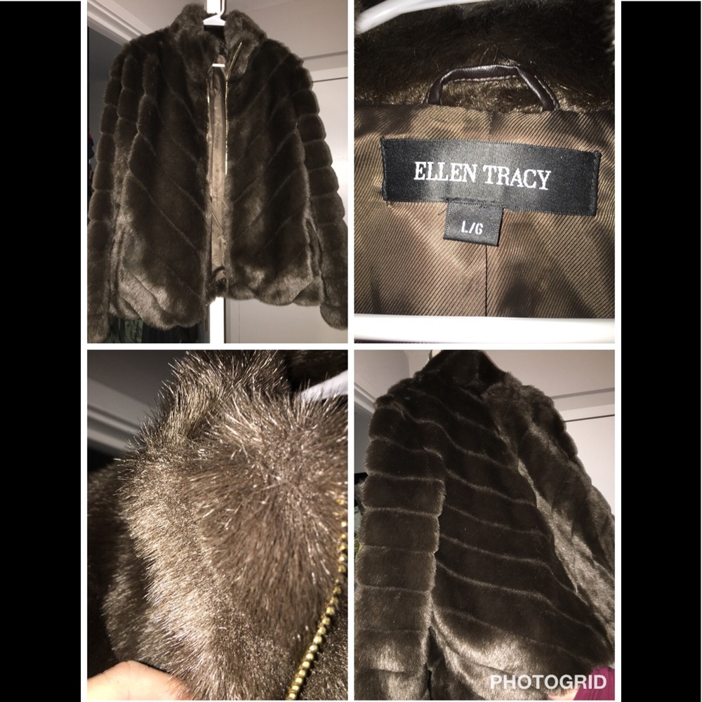 Faux fur coat